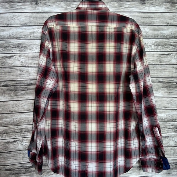 ZARA MEN Long Sleeve Checkered Shirt 100%Cotton XL - Picture 3 of 7